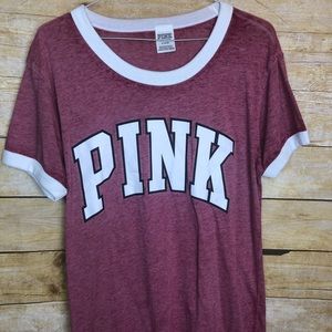 Pink Victoria Secret short sleeve size medium